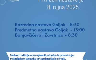 Prvi dan škole