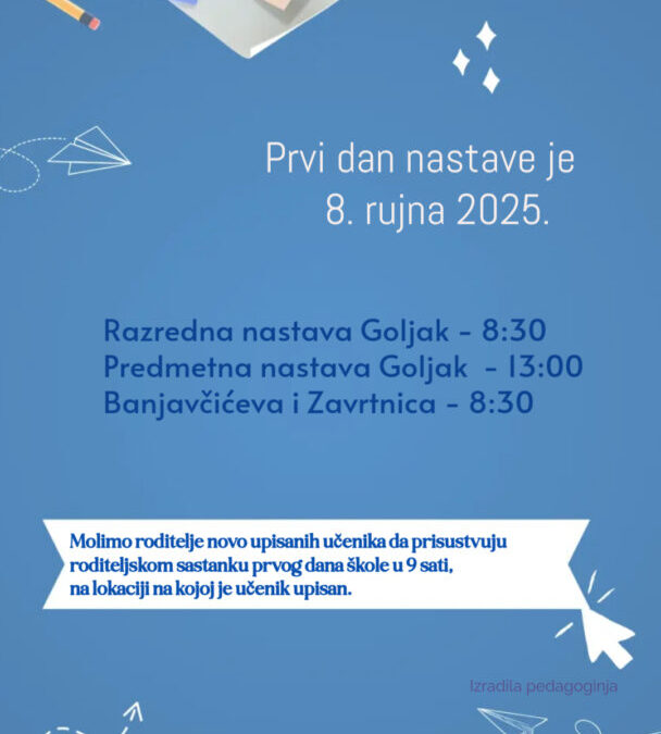 Prvi dan škole