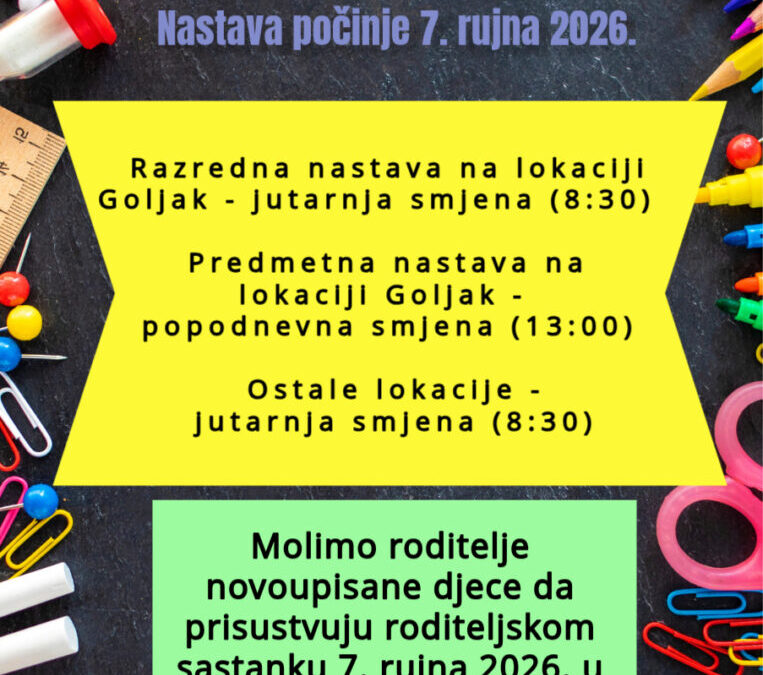 Početak nastave